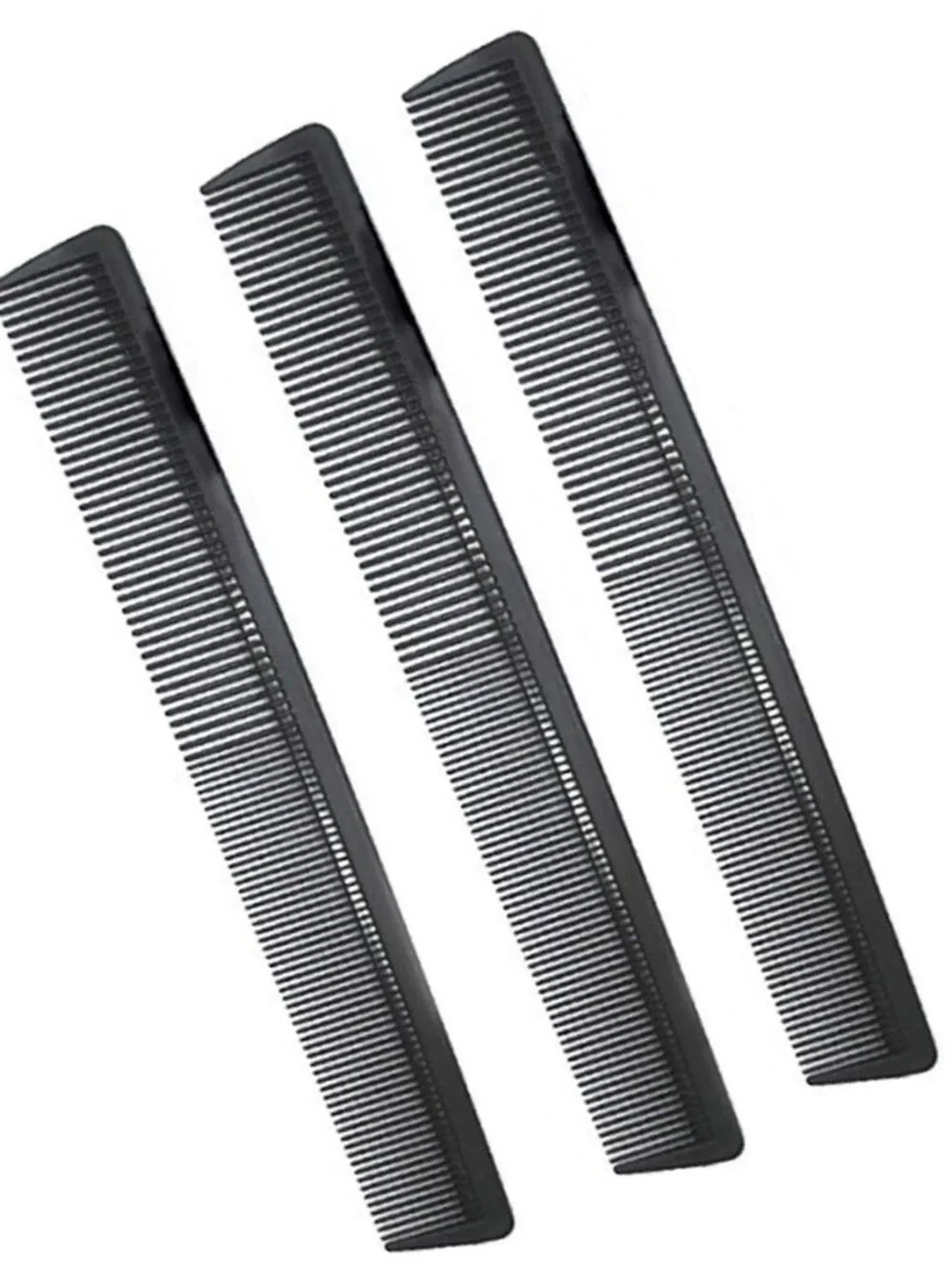 3 Pack Carbon Fiber Cutting Comb - Professional 8.15' Styling Comb for All Hair